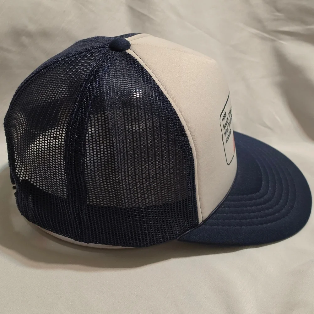 Vintage 1998 South Atlantic Well Drillers Jubilee Noland Trucker Hat Navy Blue‎